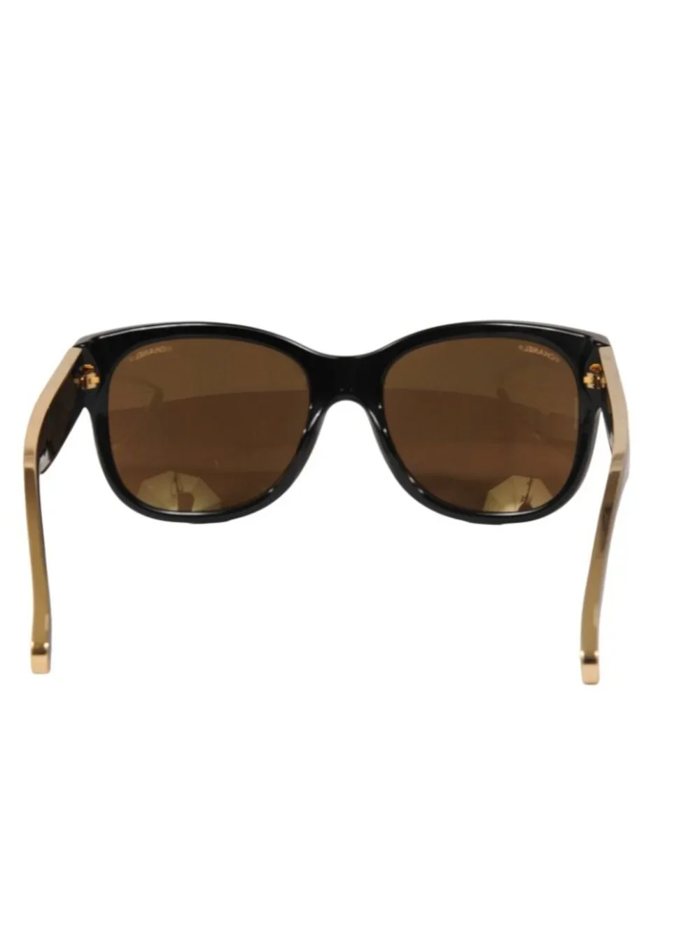 Chanel Womens Mirrored CC Logo Sunglasses 5270 Black Gold Gold Round Oval